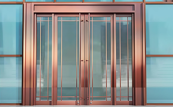 博尔塔拉玻璃地弹门